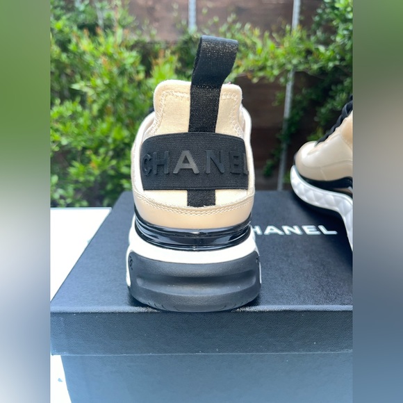 CHANEL Calfskin velvet trainers suede calfskin tpu sneaker G35617 Y53646 CC LOGO - Picture 13 of 16